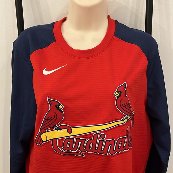St. Louis Cardinal Nike Issued Pullover Engineered Embroidered Men Size S - Picture 2 of 10